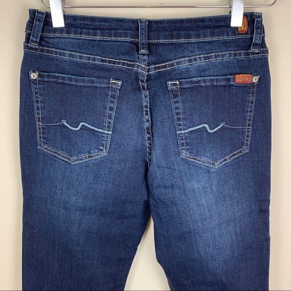 7 For All Mankind Slimmy Dark Denim Jeans size 16 - Picture 4 of 11